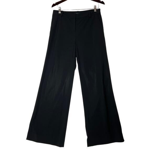 Lafayette. 148 womens size 8 pants black wool  flare leg side pockets corpcore - Picture 1 of 10